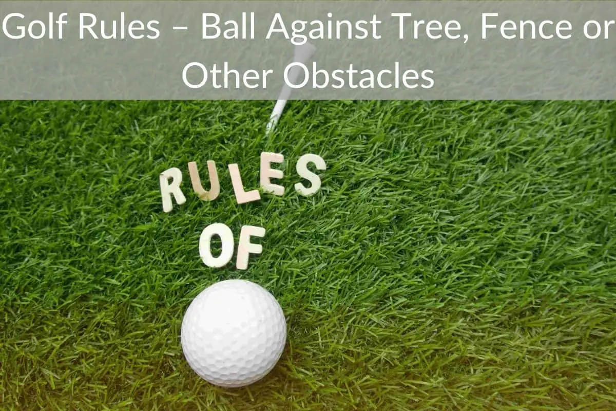 Golf Rules – Ball Against Tree, Fence or Other Obstacles - justgolfin.com